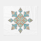 Moroccan Embroidery Star Fleecedecke (Vorderseite (Horizontal))