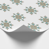 Moroccan Embroidery Star Geschenkpapier (Ecke)