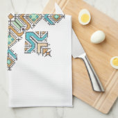 Moroccan Embroidery Star Geschirrtuch (Viertel Falte)