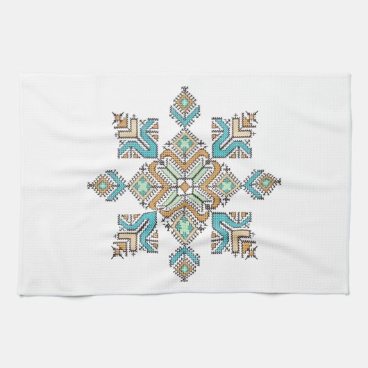 Moroccan Embroidery Star Geschirrtuch (Horizontal)