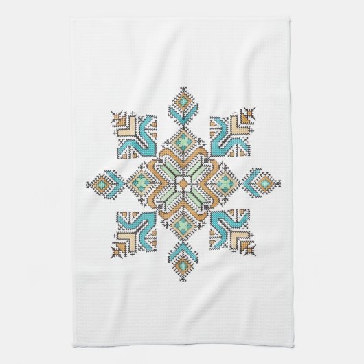 Moroccan Embroidery Star Geschirrtuch (Vertikal)