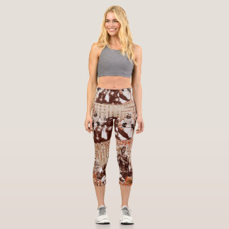 Moroccan Feast V 4 Capri Leggings
