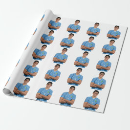 Moroccan Football Player Stickers Geschenkpapier