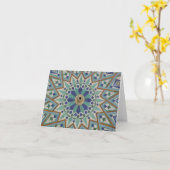 Moroccan Fountain Karte (Gelbe Blume)