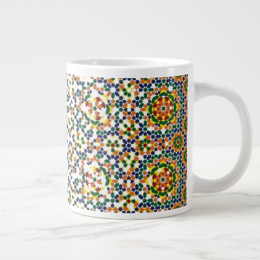 Moroccan Geometric Pattern Jumbo-Tasse (Rechts)