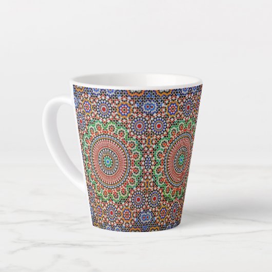 Moroccan Geometric Pattern Milchtasse (Linke Ecke)