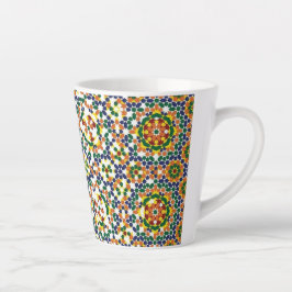 Moroccan Geometric Pattern Milchtasse