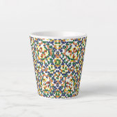 Moroccan Geometric Pattern Milchtasse (Vorderseite)