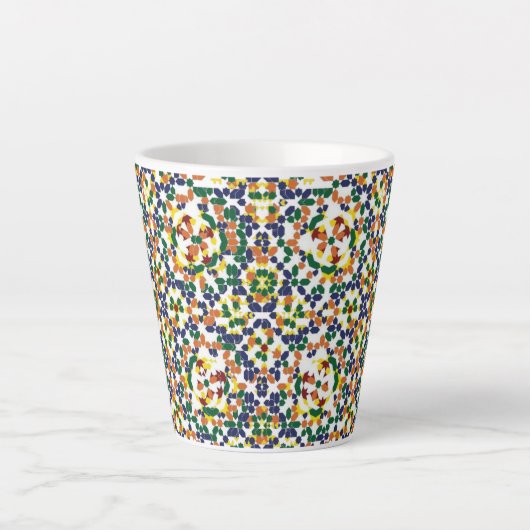 Moroccan Geometric Pattern Milchtasse (Vorderseite)