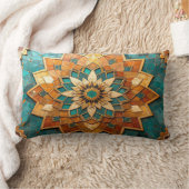 Moroccan Mandala Pillow - Geometric Tile Luxury De Lendenkissen (Decke)