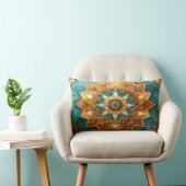 Moroccan Mandala Pillow - Geometric Tile Luxury De Lendenkissen (Stuhl )