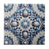 Moroccan Mediterranean Faux Diamond Tile Pattern Fliese (Vorderseite)