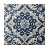 Moroccan Mediterranean Faux Diamond Tile Pattern Fliese (Vorderseite)