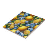 Moroccan Mediterranean Lemons and Diamonds Fliese (Seite)