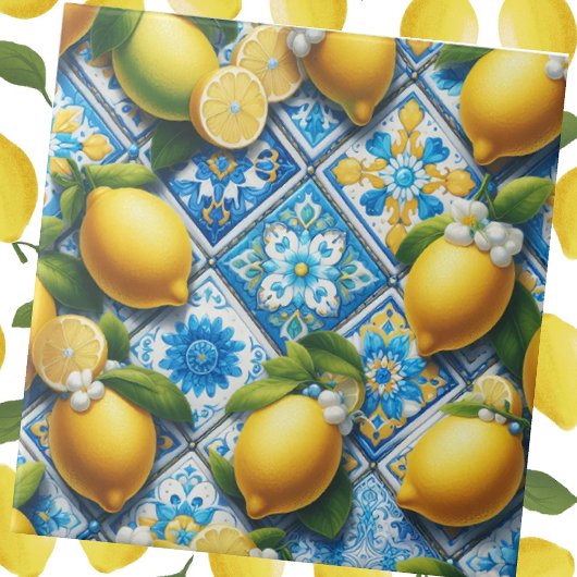 Moroccan Mediterranean Lemons  Fliese