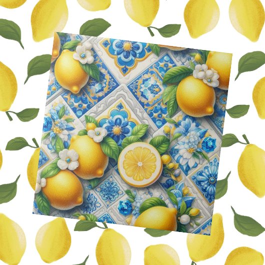 Moroccan Mediterranean Lemons  Fliese