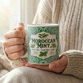 Moroccan Mint Tea Botanical Recipe Kaffeetasse