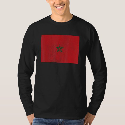 Moroccan Morocco Flag Pride Moroccan Flag T-Shirt (Vorderseite)