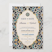 Moroccan Mosaic Elegant Mediterranean Save The Date (Vorderseite)