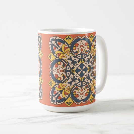 Moroccan mosaic, mandala kaffeetasse (VorderseiteRechts)