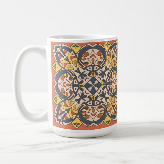 Moroccan mosaic, mandala kaffeetasse (Links)