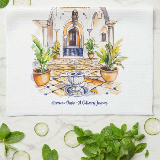 Moroccan Oasis - A Culinary Journey Kitchen Towels Geschirrtuch (Gefaltet)