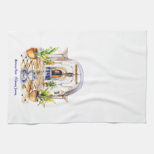 Moroccan Oasis - A Culinary Journey Kitchen Towels Geschirrtuch (Horizontal)