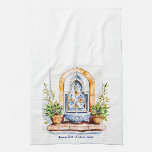 Moroccan Oasis - A Culinary Journey Kitchen Towels Geschirrtuch (Vertikal)