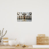 Moroccan Palace Courtyard with Fountain Poster (Küche)