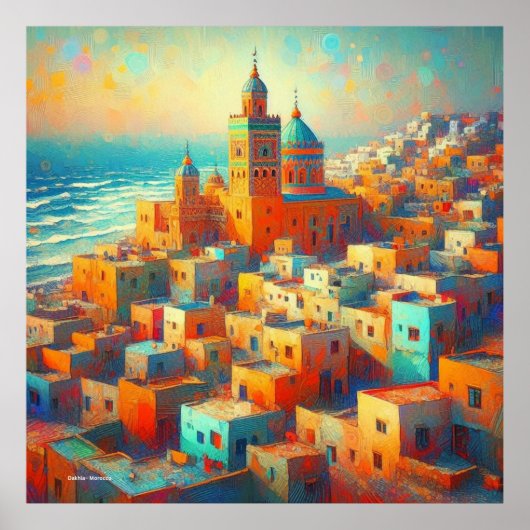 Moroccan Paradise by the Sea-Dakhl Poster (Vorne)