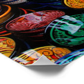 Moroccan Plate At Market Poster (Ecke)