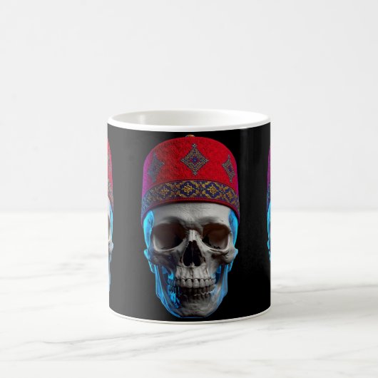 Moroccan Skull Art Kaffeetasse (Mittel)