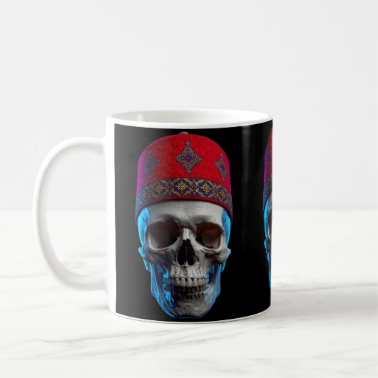 Moroccan Skull Art Kaffeetasse (Links)