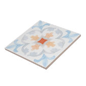 Moroccan style tile flower orange grey summer fliese (Seite)