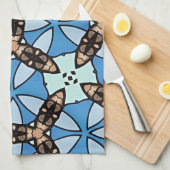 Moroccan Tile Pattern -2 Geschirrtuch (Viertel Falte)