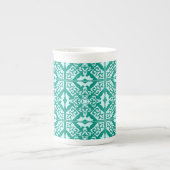 Moroccan tile - turquoise and aqua porzellantasse (Vorderseite)