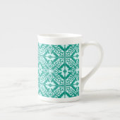 Moroccan tile - turquoise and aqua porzellantasse (Rechts)