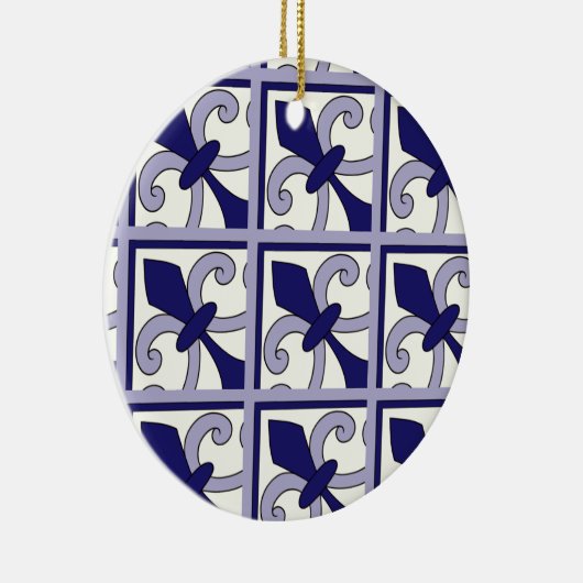 Moroccan Tiles Pattern #2 Keramik Ornament (Rechts)