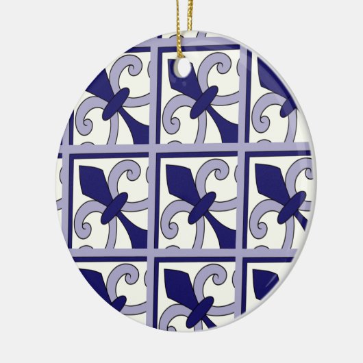 Moroccan Tiles Pattern #2 Keramik Ornament (Links)