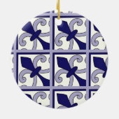 Moroccan Tiles Pattern #2 Keramik Ornament (Hinten)