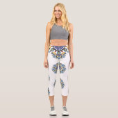 Moroccan Zelije!Moroccan Zellige Capri Leggings (Vorderseite)