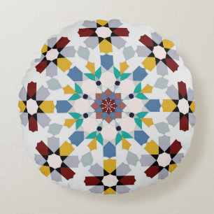 Moroccan Zelije!Moroccan Zellige Rundes Kissen