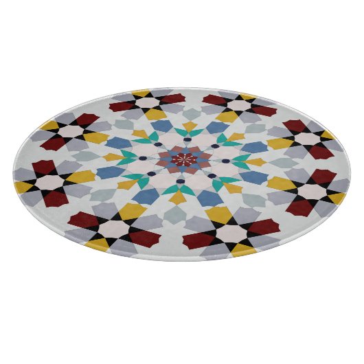 Moroccan Zelije!Moroccan Zellige Schneidebrett (Ecke)