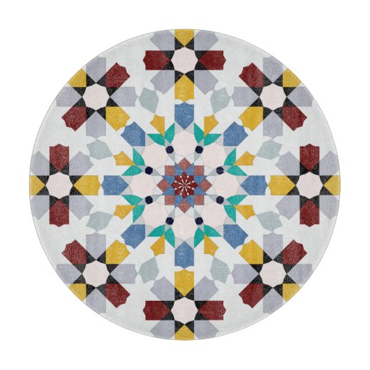 Moroccan Zelije!Moroccan Zellige Schneidebrett (Vorderseite)