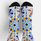 Moroccan Zelije!Moroccan Zellige Socken (Oben)