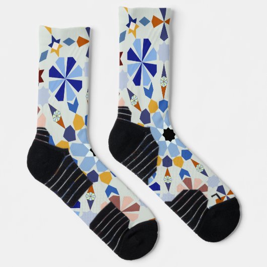 Moroccan Zelije!Moroccan Zellige Socken (Rechts)
