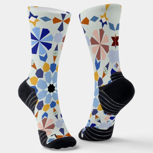 Moroccan Zelije!Moroccan Zellige Socken (Gewinkelt)