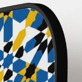 Moroccan Zellige Geometric Pattern Professional Pickleball Schläger (Linke Seite)