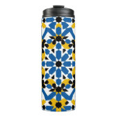 Moroccan Zellige Geometric Tile Pattern Art Design Thermosbecher (Vorderseite)