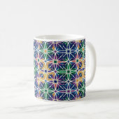 Moroccan Zellige Geometric Tile Pattern  Kaffeetasse (VorderseiteRechts)